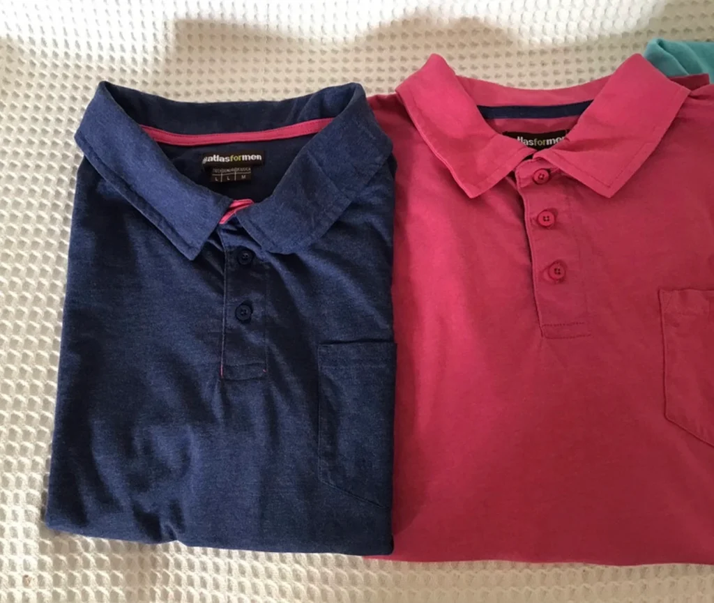 🔥-20%🔥 Lot de 3 Polos Atlas For Men - Taille L - Coton - Marine, Rose & Turquo – photo 5